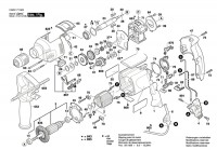 Bosch 0 603 171 503 Psb 850-2 Re Percussion Drill 230 V / Eu Spare Parts